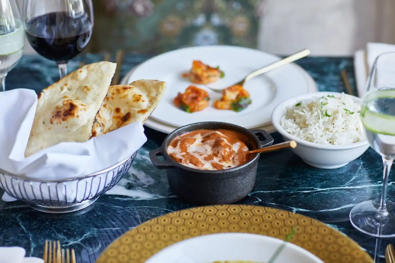 dishes from Madhu’s at  the Grove